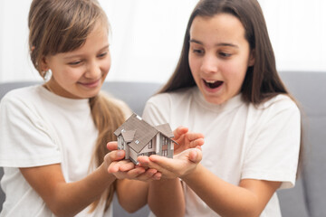 Buying a new house concept - a series of HOUSE images.