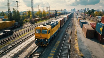 Freight Train in Action