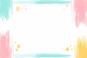 Obraz premium Modern Geometric Watercolor Abstract Pattern Design