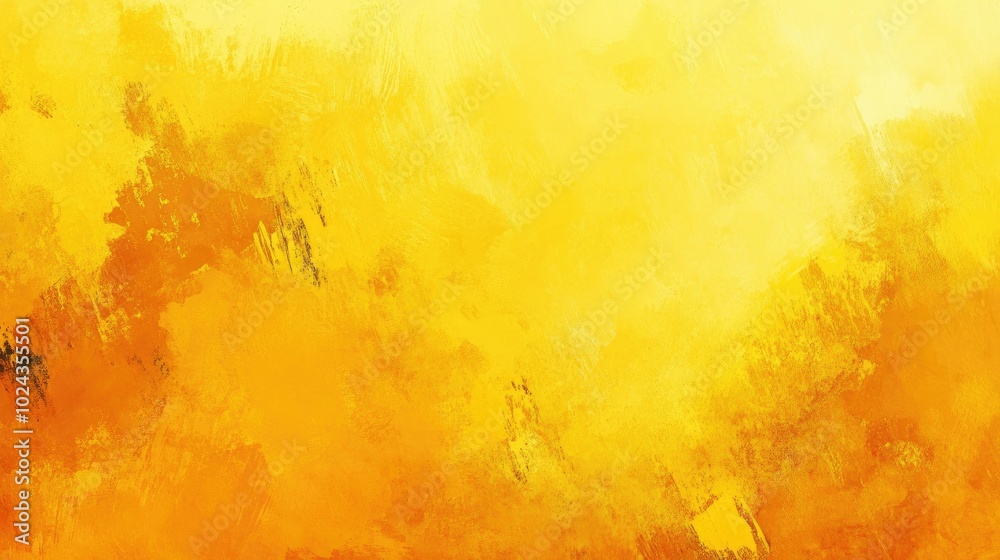 Poster abstract colorful background design featuring vibrant yellow hues in a painterly style