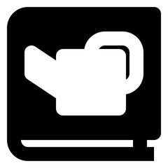 garden book solid icon