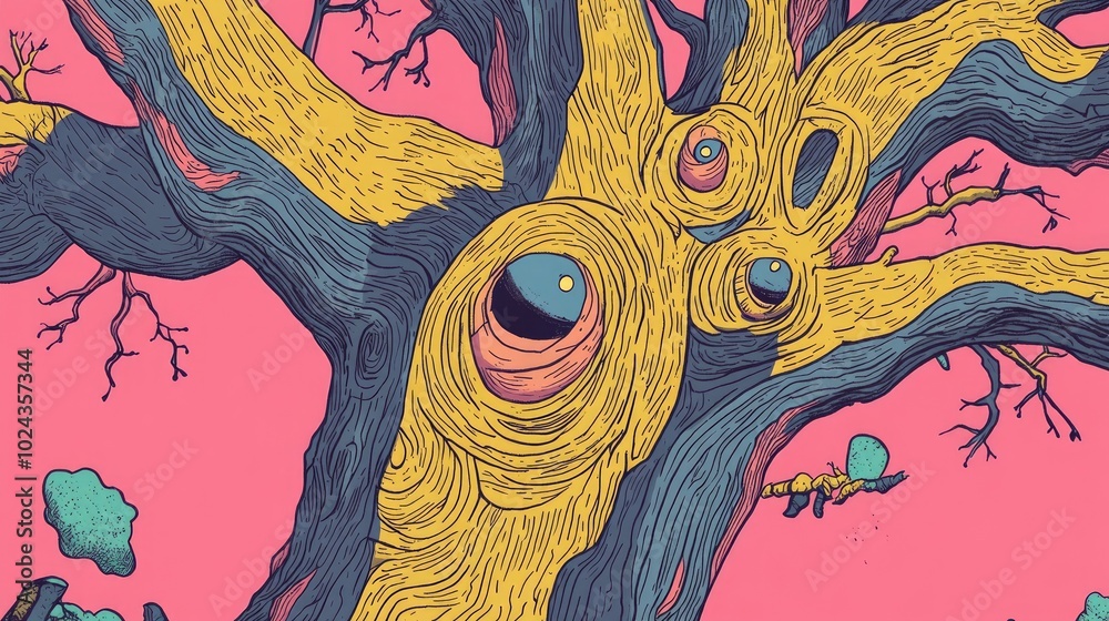 Poster close up of an ancient tree