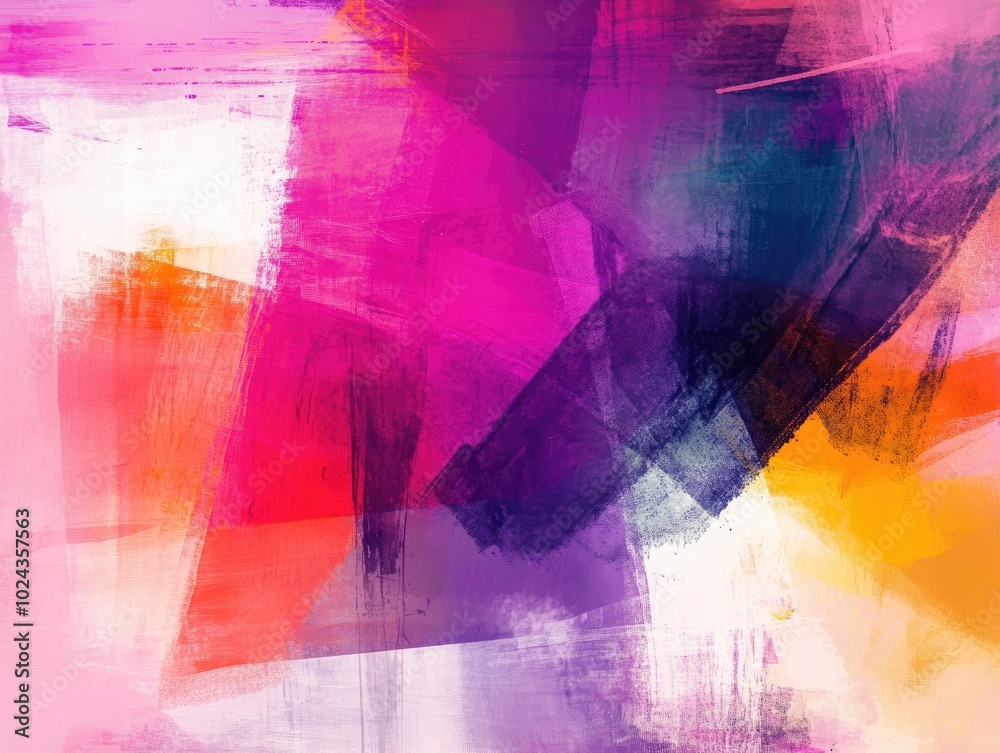 Poster abstract digital artwork featuring a fantasy themed sketch layout with vibrant stain effects