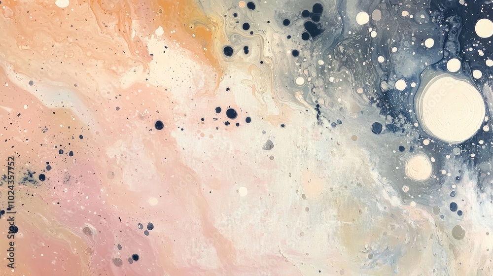 Poster abstract painting featuring tie dye patterns with a modern color palette the artwork showcases a nat
