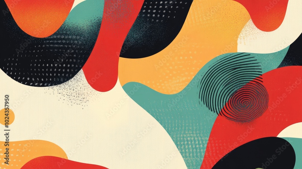 Aufkleber Abstract design elements featuring a captivating background pattern