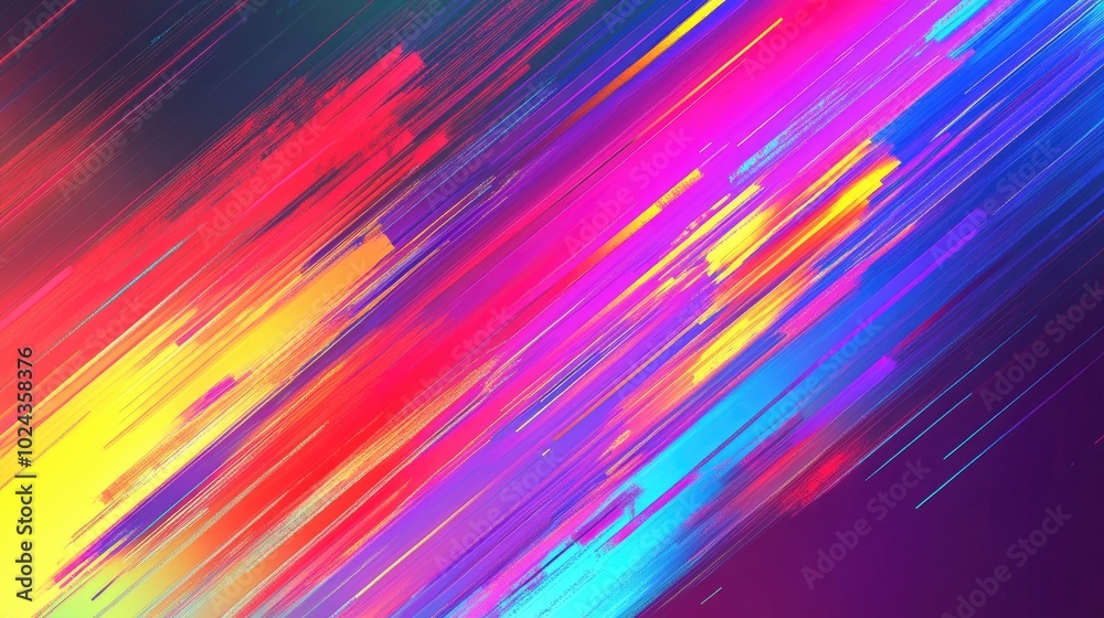 Poster Abstract Multicolor Glitch Background Pixel Distortion Color Noise Rgb 3D Glitch Effect Hardware Failure Tv Signal Damage Vhs Retro Futurism Style Wallpaper