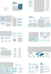 Square Company Profile Brochure Template