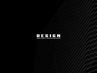 Abstract futuristic dark black background with modern design. Realistic 3d wallpaper with luxury lines. Elegant background for posters, websites, brochures, cards, banners, apps, etc.