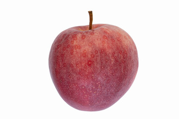 ripe red apple isolated on white