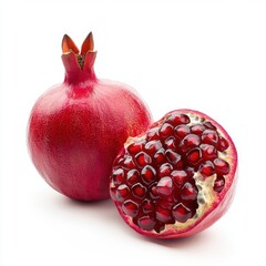 pomegranate isolated on white background