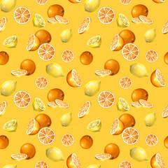 Citrus theme wrapping paper