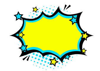 アメコミ風吹き出し枠