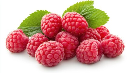 Raspberry isolated on white background