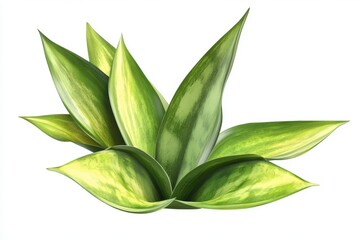 Sansevieria plant isolated on white background