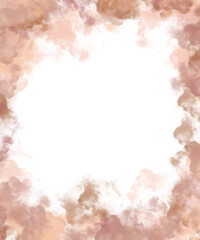 Obraz premium Abstract Watercolor Frame Multicolor Smoke Cloud Decorative Abstract Blurry Modern Blurry Blur Simple Aesthetic Multiple Color