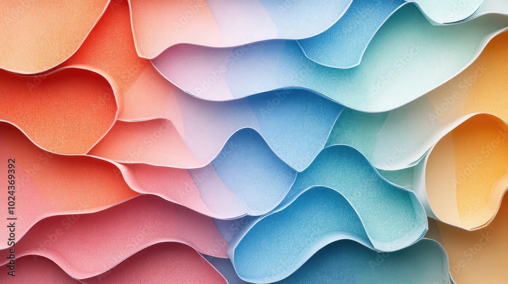 Poster colorful abstract background with a textured paper effect