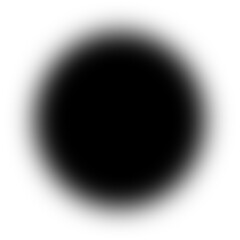 Shadow Black Circle fade up on transparent background