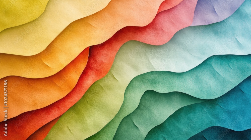 Poster colorful abstract background with a textured paper effect