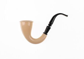 toy smoking pipe isolated on white background