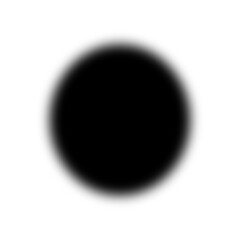 Shadow Black Circle fade up on transparent background