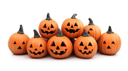 Set of fire places campfire isolated on white background