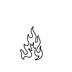 Fire Outline Icon 