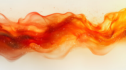 A long orange line with a lot of white dots. The white dots are scattered all over the line