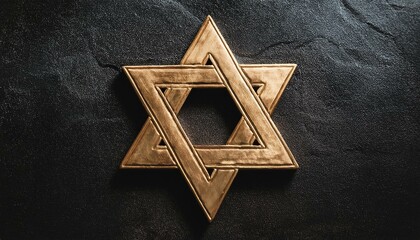 Iconic six-pointed star representing Jewish identity, perfect for educational materials and cultural events.