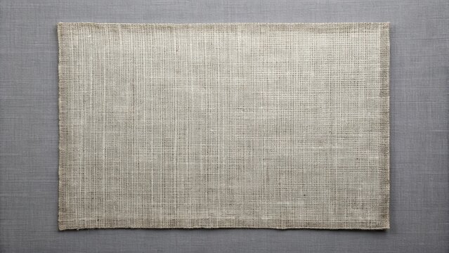 Symmetrical piece of fabric on gray background