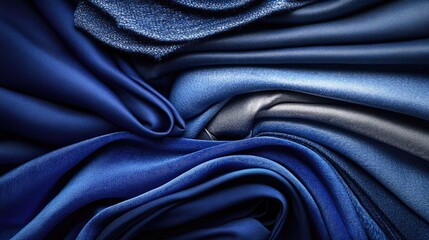 Fototapeta premium A modern blue gradient with soft, subtle textures flowing from light to dark shades, creating a sleek, professional aesthetic.