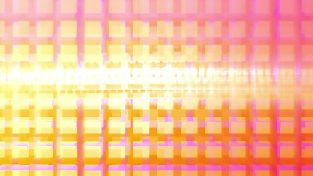 digitale Transformation - symmetrische Quadrate - Datenbl&ouml;cke, Unsch&auml;rfe, Hintergrund, Pixelkunst, Technologie, Wissenschaft, Forschung, gelb