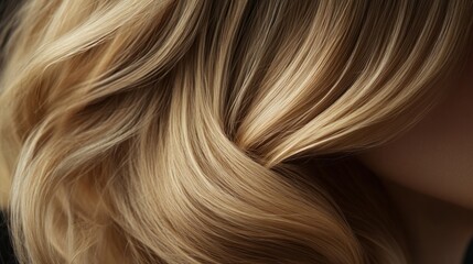 Naklejka premium Close-up of Blonde Hair
