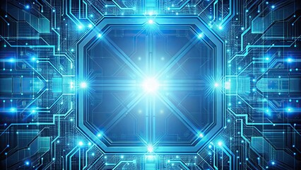 Fototapeta premium Symmetrical technological background
