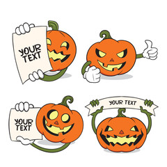 Pumpkin happy halloween