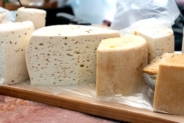 Cheese Wheels for Sale at the Counter