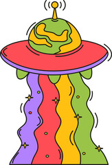 Psychedelic Groovy UFO