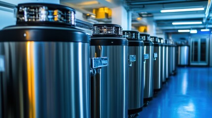 Cryogenic Storage Tanks in a Laboratory