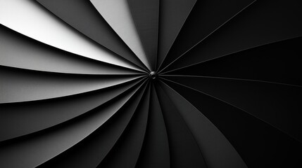 Black and White Spiral Design