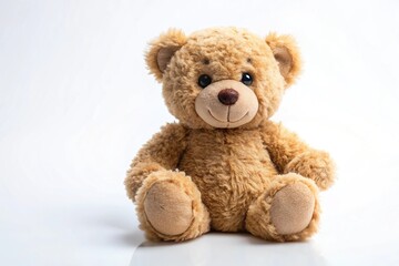 Obraz premium teddy bear isolated on white background, long shot