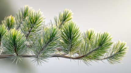 Obraz premium The Branch of Pine Needles