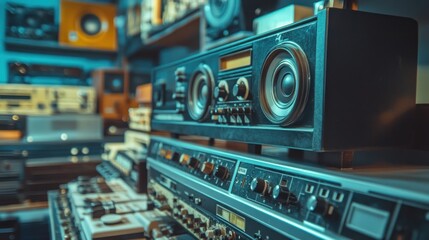 Obraz premium Vintage Stereo System