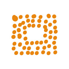 Abstract Dotted Organic Shape
