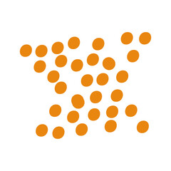 Abstract Dotted Organic Shape
