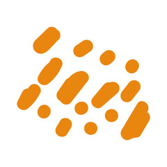 Abstract Dotted Organic Shape
