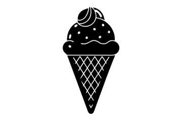 ice cream isolated on white