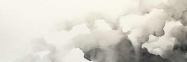Obraz premium Close up ink wash texture featuring soft, cloudy blending with visible paper grain beneath