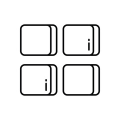 Menu vector icon stock illustration