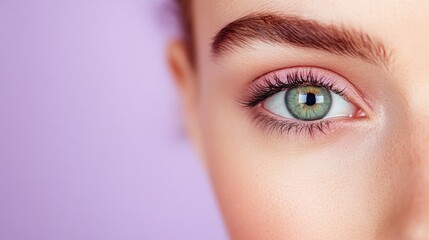 Obraz premium Professional Studio Portrait of a Beautiful Female Eye