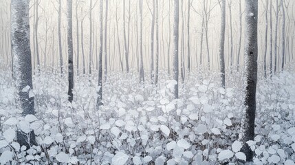 Frosted Forest Floor, Frost