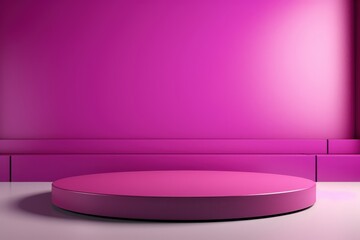 Pink Podium in a Modern Studio
